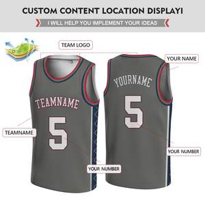 Camisetas de Baloncesto Transpirables para Hombre, las Más Vendidas, Ropa Deportiva Personalizada al por Mayor, BSCI, Nuevo Diseño, Ropa de Equipo Estampada - Product Image 3
