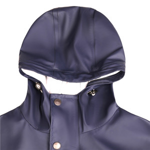 Hotselling Outdoor Long Horse Riding Raincoat Waterproof PU Rain Coat Hooded Rain <b>Jacket</b> for Men - Product Image 3