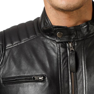 Chaqueta de cuero clásica con forro suave, cierre de cremallera, chaqueta de moda de invierno para ropa de calle, actividades al aire libre y negocios de exportación. - Product Image 6