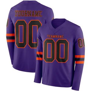 Maillot de football à manches longues et col en V pour homme adulte, impression numérique par transfert thermique, nom d'équipe personnalisé, édition tournoi - Product Image 4