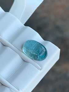 Aigue-marine bleue naturelle, cabochon ovale, pierre précieuse d'Inde, pierre en vrac, vente en gros, fabrication de bijoux, certifiée IGI, haute qualité, sur mesure - Product Image 5
