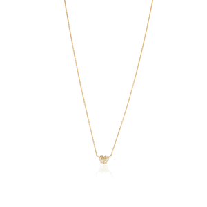 Delicado Collar Minimalista con Colgante Solitario en Forma de Corazón con Diamante Amarillo 100% Natural, Regalo de Cumpleaños para Ella, Oro Amarillo Sólido K18 - Product Image 3