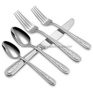 High Quality Metal Flatware <b>Set</b> Designed For Family Dinners Providing Comfortable Grip And Timeless Look For Every Meal - Product Image 4