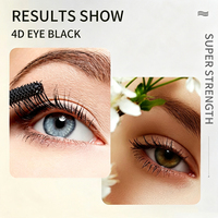 Mascara 4D Délicat à Brosse Fine, Rehausse Chaque Cils, Séchage Rapide, Longue Tenue, Effet Recourbant, Cosmétiques Marque Privée