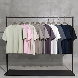 เสื้อยืดโอเวอร์ไซส์สั่งทำ OEM ราคาโรงงาน พิมพ์ลายซิลค์สกรีน ผ้าคอตตอนแท้ หนัก 300 กรัม ทรงหลวม แขนสั้น สำหรับผู้ชาย - Product Image 6