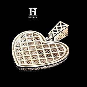 Collier pendentif en diamant en forme de cœur de luxe, or 14K/18K, diamant cultivé en laboratoire/diamant naturel, fournisseur de bijoux en gros - Product Image 5