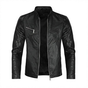 Blouson de motard unisexe de qualité supérieure, fabriqué à la main en cuir de mouton et de vache véritable, toile imperméable, coupe-vent, respirant, soie d'hiver - Product Image 1