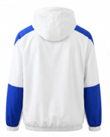 Veste coupe-vent anorak légère Zeta Phi Beta à col montant, demi-zip, color block, lettres brodées ZPB, doublure en maille