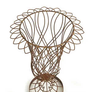 Handmade Copper <b>Wire</b> Tabletop Vase Bohemian Style Decorative <b>Flower</b> Holder for Home Interior - Product Image 4