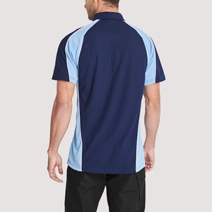 GULLSTAR YOGA INDUSTRY Men's Navy <b>Blue</b> Short Sleeve for Shirt Quick Dry Sporty Casual Polyester/Cotton Nonwoven Fabric Regular - Product Image 4