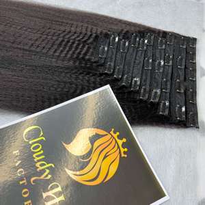 Best Selling Top Quality Vietnamese Natural Virgin <b>Clips</b> In Hair Extensions - Product Image 4