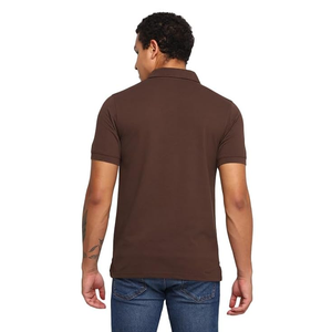 Derniers modèles de polos pour hommes en couleur unie, service OEM, design personnalisé, polos décontractés élégants pour hommes - Product Image 4