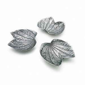 Wholesale Antique <b>Silver</b> Decorative Leaf Bowl Set Metal Bowl For Modern Living Room <b>Coffee</b> <b>Table</b> Centerpiece Decoration - Product Image 1