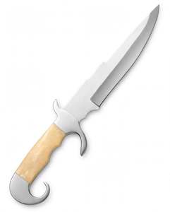 Stainless Steel Heavy-Profile Utility <b>Craft</b> <b>Tool</b> Engraved Bone Handle Executive Display Piece - Product Image 3