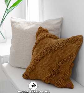 Luxury Bohemian Wool Cushion <b>Cover</b> Handwoven Beautiful Home Decor Design by ITHL Indoor Outdoor Vintage Pattern <b>Throw</b> Pillow - Product Image 1