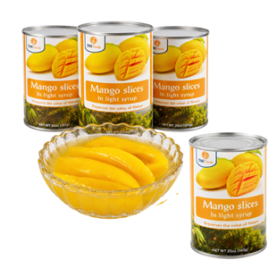 Mango en Rodajas Enlatado en Almíbar, Precio de Mayoreo, Fábrica en Vietnam, Estándar Internacional, en Lata de 20oz, Superventas - Product Image 1