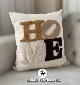 Funda de Cojín de Algodón Tufted de Alta Calidad con Técnicas de Bordado y Tejido para el Hogar, Sala de Estar, Sofá, Cama, Almohada Lumbar, Hoteles por ITHL - Product Image 1