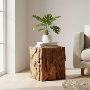 TEAK ROOT CUBE FOREST <b>TABLE</b> - Product Image 1