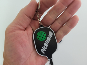Customized <b>Pickle</b> Ball Keychain with Custom Color & Logo Rubber Material Custom Size <b>pickle</b> ball keychain with customize logo - Product Image 3