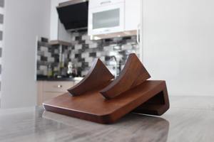 Support de livre de cuisine en bois personnalisé, porte-recettes gravé sur mesure, décoration de cuisine rustique, cadeau de fête des mères pour maman - Product Image 4