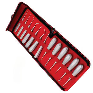 Kit Profesional de 13 Elevadores Dentales de Acero Inoxidable, Herramientas de Extracción de Raíces Dentales con Agarre Ergonómico, Instrumento para Dentistas - Product Image 5