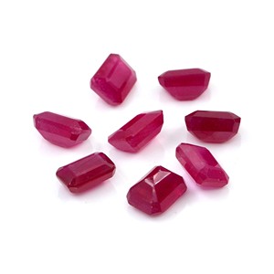 Rubis naturels de Bangkok, octogones calibrés 7x9mm, pierres précieuses de rubis naturelles facettées pour la fabrication de bijoux, prêtes à l'emploi - Product Image 1