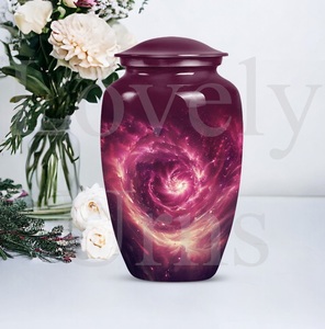 Urna Galaxy Purple Meadow para cenizas de mujer, urna conmemorativa para cenizas humanas, recuerdo decorativo, tributo. - Product Image 4