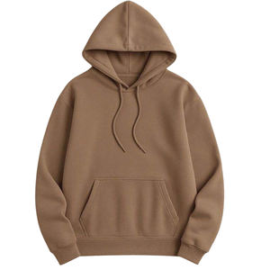 Sweat à capuche en molleton 100% coton, coupe classique, manches longues, couleur unie, hiver, avec poche, pour homme, 2026 - Product Image 4