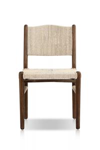 Silla de Comedor Moderna de Madera de Teca Sólida con Asiento y Respaldo de Ratán Sintético Tejido, Ligera y Ecológica para Mobiliario de Hostelería al por Mayor - Product Image 2