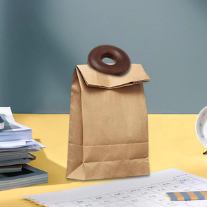 Clip de fermeture pour sacs de snacks en bois d'acacia, écologique et durable, forme donut, pour la maison et l'hôtel - Product Image 4