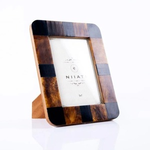 MDF & Resin Rectangular Photo <b>Frame</b> Tabletop Display Minimalist Vertical Durable Handmade Eco-Friendly Curio Craft Home Decor - Product Image 1