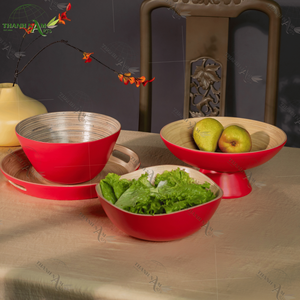 ชามผลไม้ไม้ไผ่แบบคลาสสิก ปรับแต่งได้ เป็นมิตรกับสิ่งแวดล้อม น้ำหนักเบา ใช้แล้วทิ้ง ความจุ 10 ลิตร สำหรับจัดแสดงบนโต๊ะครัว งานเลี้ยง - Product Image 4