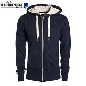Sudadera con capucha y cremallera completa para hombre personalizada, ropa deportiva informal, sudadera con cremallera cálida de invierno, ropa de abrigo transpirable con servicio OEM - Product Image 1