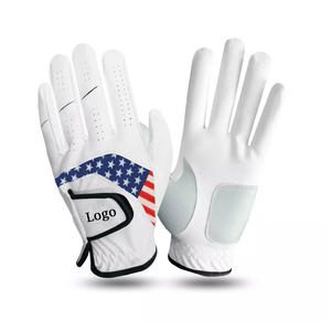Gants de golf en cuir blanc respirants style sportif pour hommes, parfaits pour le printemps et l'été - Product Image 2