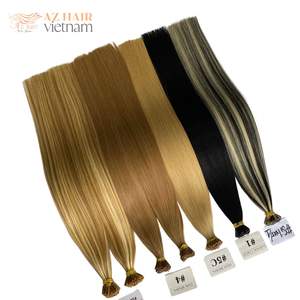 Precio al por mayor Color personalizado 100% Remy Extensiones de cabello humano vietnamita Queratina I Tip Extensiones de cabello Sedoso Suave - Product Image 3