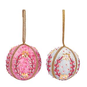 Adornos para árboles de Navidad bordados de satén de terciopelo hechos a mano, adorno personalizado al por mayor con camello, Reno, oveja, caballo - Product Image 6