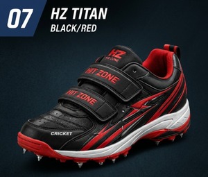 รองเท้าคริกเก็ตแบบสตั๊ด HIT ZONE สำหรับการแข่งขัน ทนทาน รองเท้ากีฬาสำหรับมืออาชีพ ออกแบบมาเพื่อการยึดเกาะและเสถียรภาพ - Product Image 1