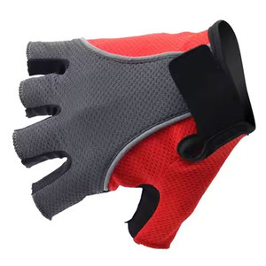 Perfectionists Half Finger Cycling Gloves Black Textile Weaving Non-Slip Hook Loop Closure Polyurethane Coated Racing Gloves - Product Image 6