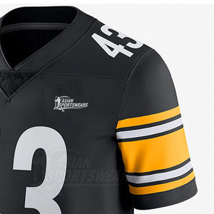 Maillot de football américain personnalisé avec nom d'équipe, impression numérique par sublimation, pour jeunes et adultes, tenue de match - Product Image 3