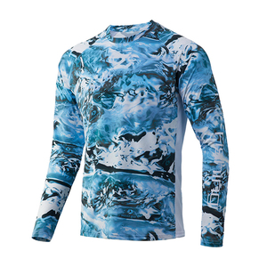 Diseña Tu Propia Ropa Deportiva, Camisa de Pesca en Color Sólido, Venta al Por Mayor, Camisa de Pesca de Manga Larga de Secado Rápido para Hombre - Product Image 3