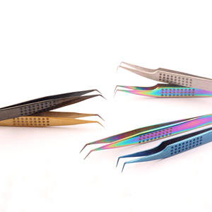 Pince à épiler pour cils 3D 6D de qualité supérieure pour femmes, prise en charge facile, plusieurs couleurs disponibles, en acier inoxydable - Product Image 3