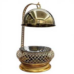 Premium Steel Chafing Dish For Hotel <b>Table</b> Top Serving Food Warmer Wedding <b>Buffet</b> Food Serving Luxury Style Chafing Dish - Product Image 2