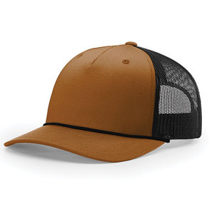 Casquette Trucker en toile avec logo personnalisé, 5 panneaux structurés, profil moyen, maille respirante pour adultes, utilisation extérieure, fabriquée au Vietnam - Product Image 4