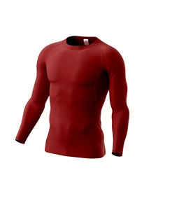 Camisetas de Compresión Deportivas, Elegantes, para Entrenamiento, con Sublimación Personalizada, Spandex, Poliéster - Product Image 1