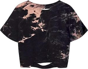 T-shirt court décontracté pour femme, coupe ample, écologique, à manches courtes et col rond, idéal pour l'été - Product Image 2