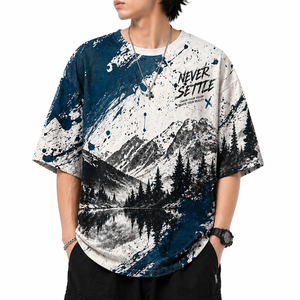 Camiseta Sublimada para Hombre, Transpirable, de Secado Rápido, Servicio OEM, Precio al por Mayor, la Mejor Fabricación, Camiseta de Alta Demanda - Product Image 1