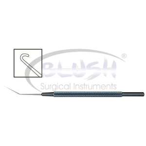 Bonn Iris Micro Hook Right Curved Ophthalmic Microsurgical Instrument Eye Surgery Iris <b>Manipulation</b> Tool By Blush Surgical - Product Image 2