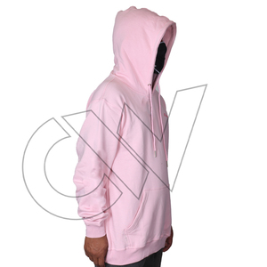 Sweat-shirt à capuche rose pour homme de qualité supérieure 600, coupe classique, en molleton, couleur unie, vêtement d'hiver, écologique - Product Image 1