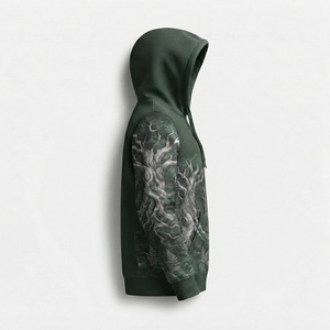 Sweat-shirt à capuche pour homme, design graphique New Forest, sublimation embossée, style streetwear, poids lourd, prix abordable et attrayant. - Product Image 4