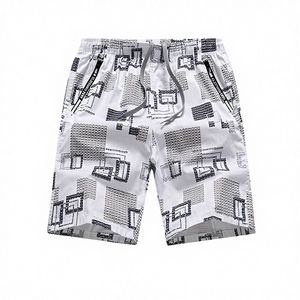 Pantalones Cortos Casuales de Algodón para Hombre, Cintura Elástica, Transpirables, Estampados, Tela de 180g, Pantalones Cortos Deportivos Premium - Product Image 4